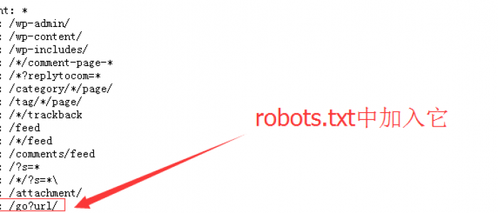 robots禁止所有蜘蛛爬行 /go?url 目录