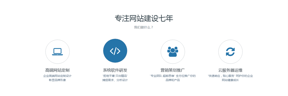 网站建设企业响应式网站模板-图标列表