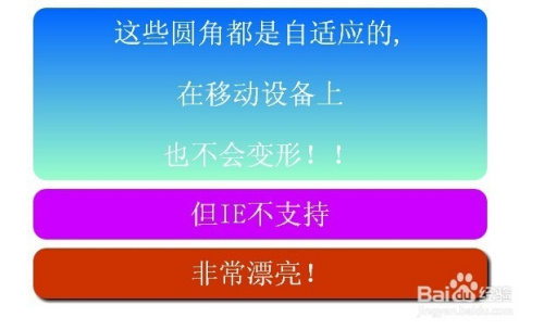 css+div制作圆角矩形的四种方法