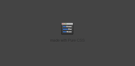 纯 CSS 制作的漂亮图标