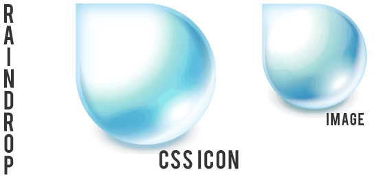CSS3 制作的 Raindrop Logo