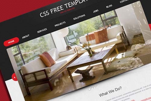 Portfolio Website CSS Template in Black and Red Color Scheme Portfolio Website CSS Template in Black and Red Color Scheme