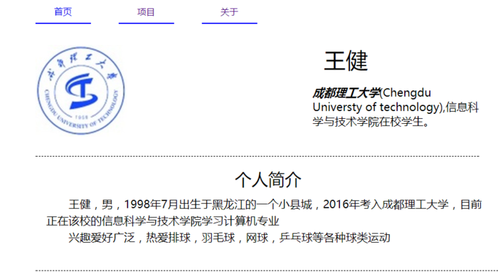 主页预览