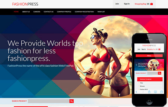 Fashion Press Ecommerce Template
