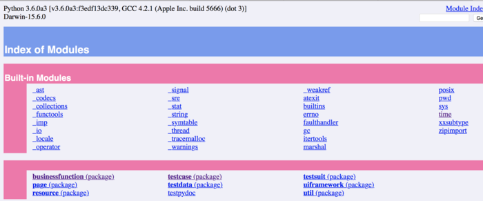利用PyDoc查看python文档及生成HTML 利用PyDoc查看python文档及生成HTML