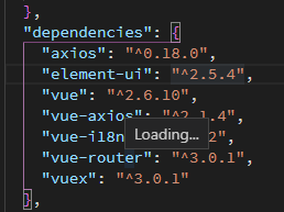 Vue packages version mismatch