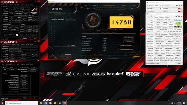 影驰RTX 4090超频3.8GHz：连破15大世界纪录