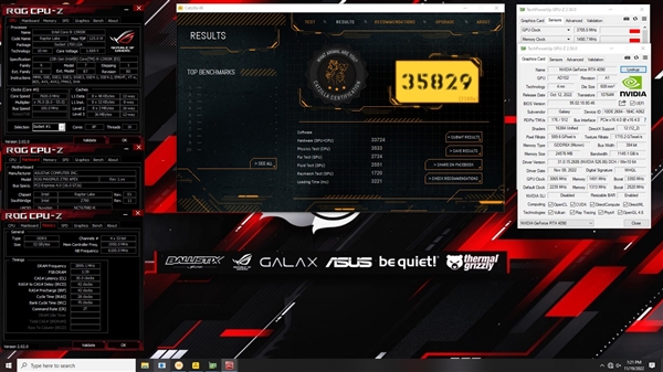 影驰RTX 4090超频3.8GHz：连破15大世界纪录