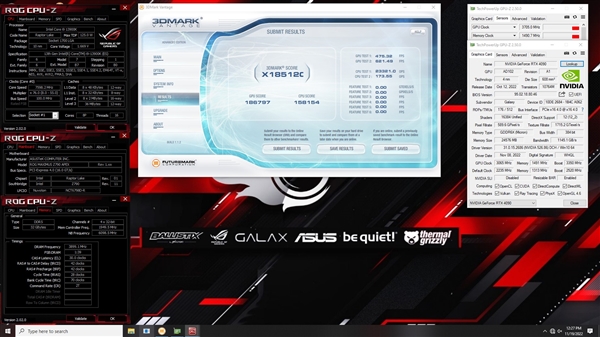 影驰RTX 4090超频3.8GHz：连破15大世界纪录